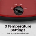 thumbnail image 3 of Chefman 7-Quart Electric Slow Cooker, Dishwasher-Safe Crock - Red, 3 of 7