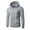 Gray, variant on Mens Hoodies Zip Up Solid Color Jackets Spring Fall Sweatshirts Work Hoodie Long Sleeve Tops Casual Hooded Jacket with Pockets Drawstring Hoody for Sports Running