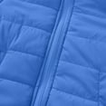 thumbnail image 3 of SGFCWSX Padded Jacket Toddler Girls Hoodless Puffer Coat Casual with Pockets Jackets Blue Size 5 Years, 3 of 8