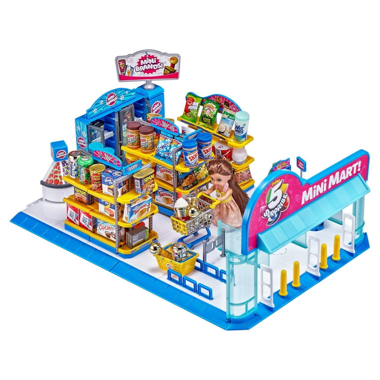5 Surprise Mini Brands Electronic Mini Mart with 4 Mystery Mini Brands  Playset by ZURU 