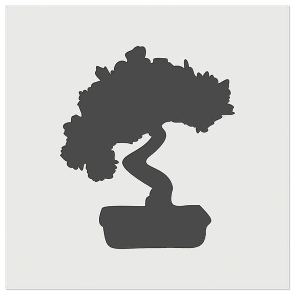 Bonsai Tree Solid DIY Cookie Wall Craft Stencil - 5.5 Inch