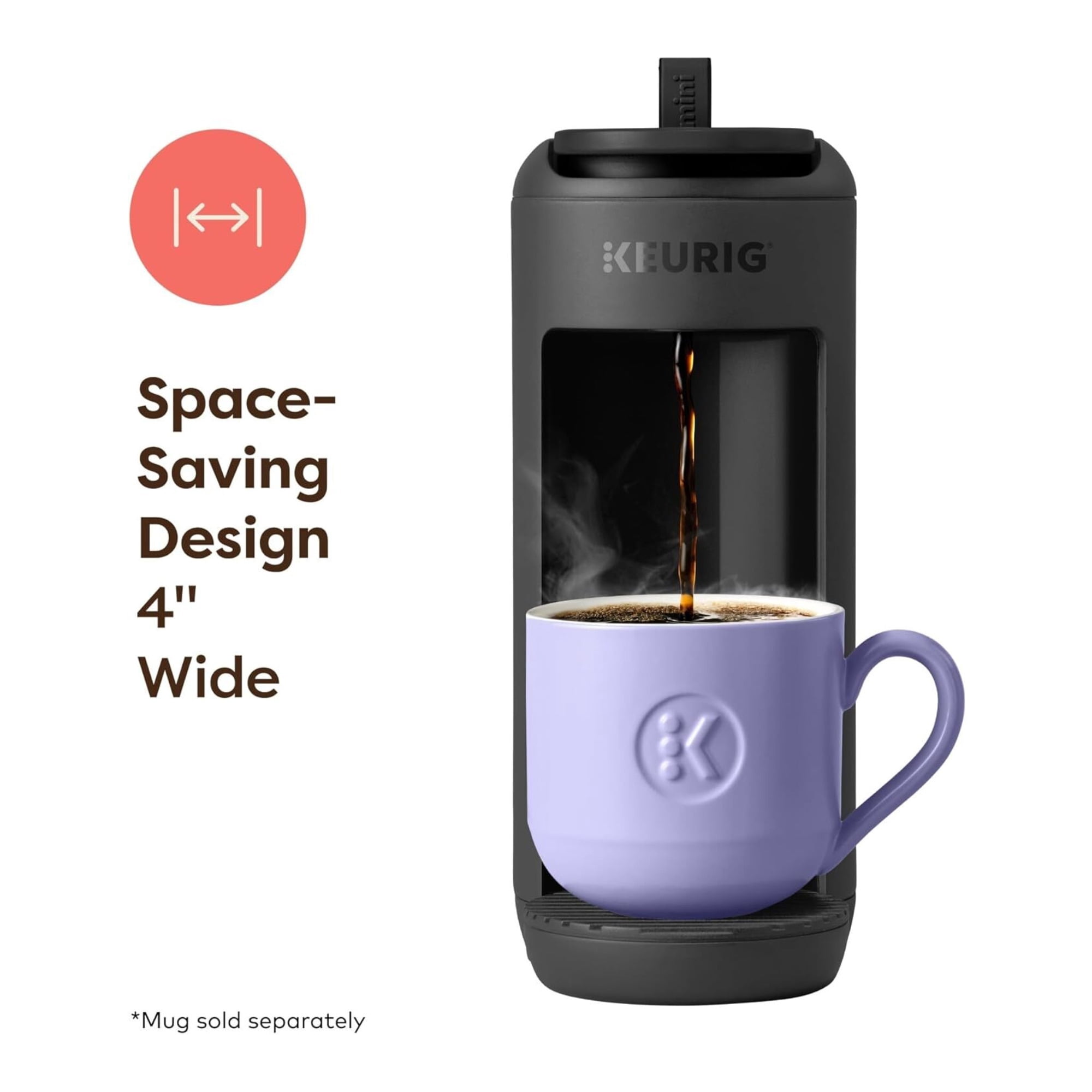 Restored Keurig K-Mini Mate Single Serve K-Cup Pod Compact Portable Coffee Maker, Black (Refurbished)