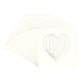 thumbnail image 3 of Antique White Picture Frame Mat for 28x28 Frames - Heart Opening for 8x8 Photos - 25 Mats, 3 of 7