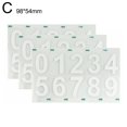 thumbnail image 1 of Nano Film Car Stickers, License Plate Number Reflective Digital Stickers, 1 of 9