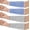 Blue&Gray, variant on 4 Pair Protective Arm Sleeves for Thin Skin Anti-Cut Burn Resistant Cover Forearm Sleeve for Cooking Construction(Gray, 7.9 Inch)