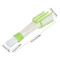 thumbnail image 3 of 3-in-1 Car Vent Cleaning Brush - Double-Sided Microfiber & Bristle Tool for Vents, Dashboards & Auto Interior, 16.5cm Ergonomic Handle, White, 1pc, 3 of 6