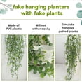 thumbnail image 5 of 1 Pieza Planta Colgante Artificial de Eucalipto en Maceta Falsa para Pared, HabitacióN, Hogar, Patio, DecoracióN Interior y Exterior, 5 of 5