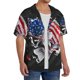 thumbnail image 2 of Fotbe Largemouth Bass Fish in USA Camisa Estampada de Manga Corta para Hombre, Casual de Verano, Estilo Playero, Sin Arrugas-3X-Large, 2 of 5