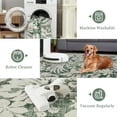thumbnail image 6 of Washable 8x10 Area Rugs for Living Room Non-Slip Soft Modern Botanical Floral Rugs Accent Floor Carpet for Bedroom Dining Room Green, 6 of 6