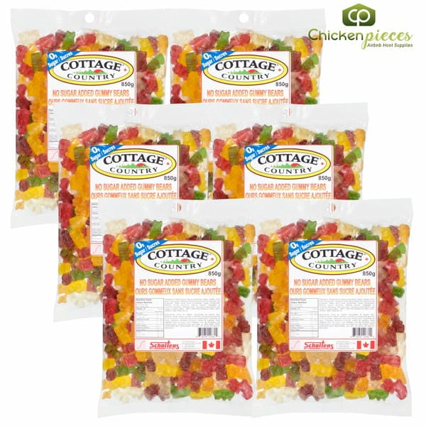 Cottage Country No Sugar Added Gummy Bears 850g/1.87Lbs
