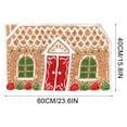 thumbnail image 4 of Christmas Gingerbread House Bath Mat Cebalnir Christmas Bathroom Floor Rugs 23.6 x 15.8 Inches Cute Winter Tufted Non Slip Mat Soft Absorbent Cute Bathtub Rug Xmas Bath Decor, 4 of 7