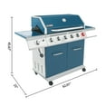 thumbnail image 6 of Royal Gourmet GA6402B 6-Burner BBQ Gas Grill with Sear Burner and Side Burner, 74,000 BTU, 6 of 11