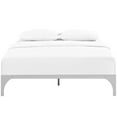 thumbnail image 4 of Modway Ollie Modern Sturdy Powder Coated Steel Full Bed Frame in Silver, 4 of 5