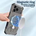 thumbnail image 3 of 17 Series Phone Case with Magnetic Stand, Air Cushion Anti-Drop Protection, Clear Matte Finish & 360° Rotatable Holder(for 17 Pro/17 Pro Max), 3 of 7