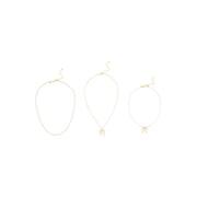 Claire's Necklace Set - Bow, 3pcs
