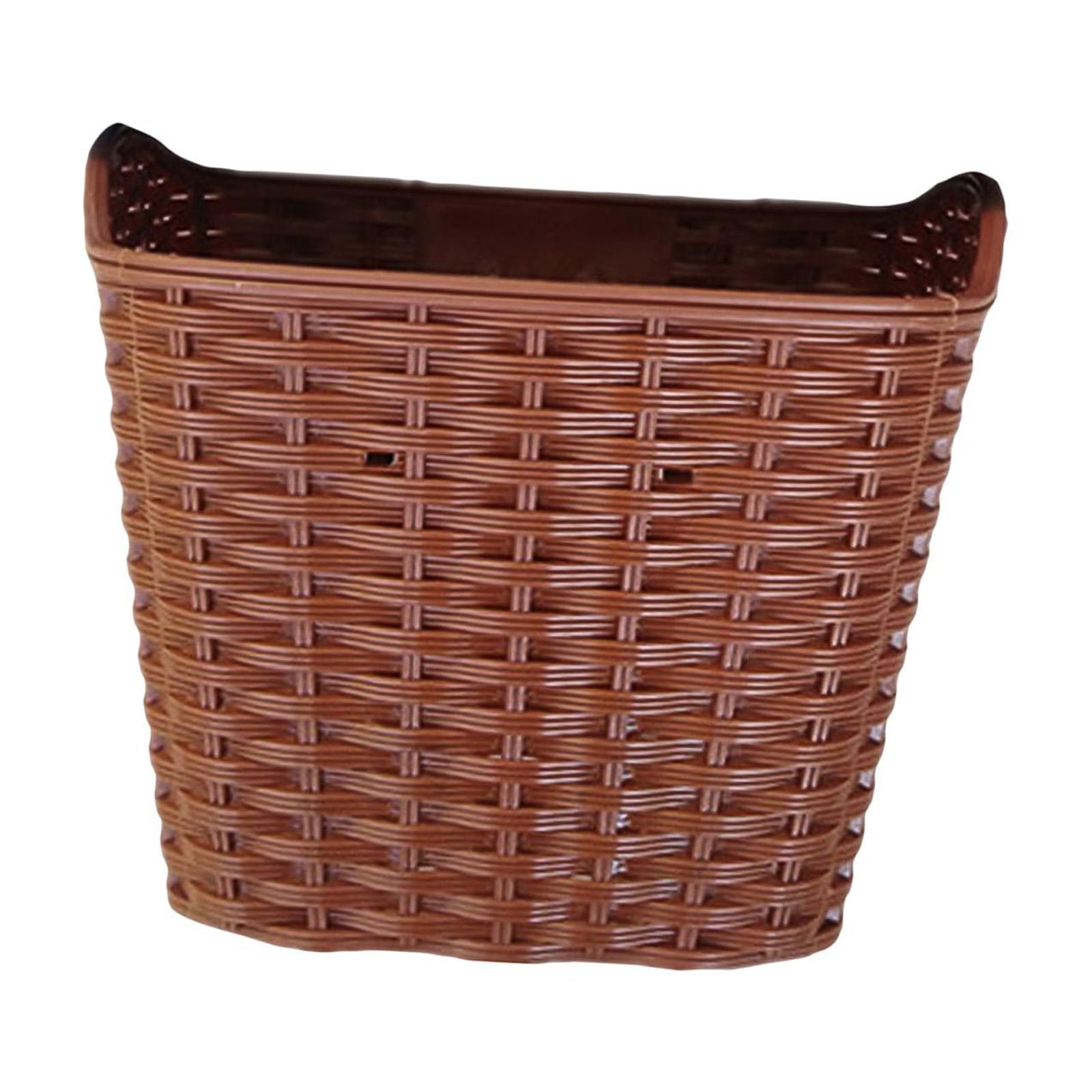 DimyFew Bicycle Handlebar Basket, Bike Front Handlebar Basket, Easy to Install, Portable Brown