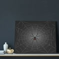 thumbnail image 3 of Susaid Black Spider On Web Pattern Canvas Wall Decor Poster Framed Artwork Decoration for Bedroom Home Office Ready to Hang,Horizontal, 3 of 6