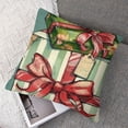 thumbnail image 7 of nygtbtfer Decorative Pillowcase Set of 2, Present Gifts Red Green Polka Dots Porch Outdoor Home Decor, Bells Winter Holiday Party White, 7 of 7