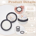thumbnail image 3 of 15Pcs Round Felt Bead Design Boards 1.55Inch Dark Gray Felt Beading Mat DIY Beading Boards Storage Tray, 3 of 5