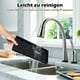 thumbnail image 1 of Advancent El gel de sílice organiza el baño con una elegante bandeja rectangular negra, una amplia gama de usos, bandejas de baño Juegos de accesorios de baño, 1 of 6