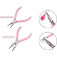 thumbnail image 2 of Alicates de mano DIY para hacer joyas con abalorios, alicates antideslizantes para reparación de abalorios de acero, portátil, 4,5 pulgadas, artesanía, accesorio para el hogar tipo 1 Jumpingount TO000859-01, 2 of 7