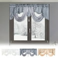 thumbnail image 1 of Sentmoon Window Curtains Curtains Short Curtains Solid Color Curtains Curtains Household Curtains Small Curtains Through Rod Curtains Room Darkening Curtains Beige, 1 of 7