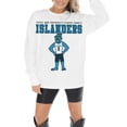 thumbnail image 3 of Women's Gameday Couture White Texas A&M Corpus Christi Islanders Big Goals Oversized Long Sleeve T-Shirt, 3 of 5