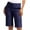 Navy, variant on XuJwPNcy Bermuda Shorts Womens 7 Inch Inseam High Rise Stretch with Pockets Golf Short Pull on Straight Leg Vacation Outfits