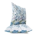 thumbnail image 2 of Papillon Paradise Throw Pillow with Removable Cover in Blue 20x20, 2 of 4
