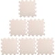thumbnail image 3 of Beige Foam Floor Tiles Needle Knit Floor Mats for DIY Use 6Pcs Set, 3 of 5