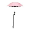 thumbnail image 1 of Sombrilla para plantas, sombra para plantas, decoración de jardín, silla de playa multiusos, sombrilla ajustable, protección para parterres de jardín, Rosa, 1 of 8