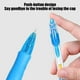 thumbnail image 5 of Bolígrafos de gel (paquete de 12), punta fina de 0,5 mm, tinta negra, escritura suave | Agarre antideslizante esmerilado | Clip duradero | Multicolor, rojo, azul y negro | Regalos para oficina, e, 5 of 5