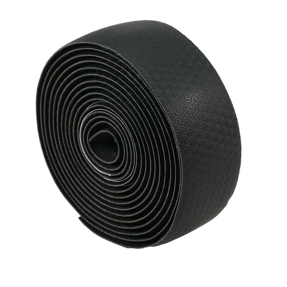 YSANAM YSANAM Shock-Absorbing PU Road Bike Handlebar Tape with End Plugs, Durable & Comfortable Grip, Multiple Colors Available (Black)