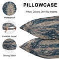 thumbnail image 5 of Throw Pillow Covers 20x20 Inch Set of 2, Navy Blue Boho Waterproof Outdoor Pillow Covers, Modern Geometric Abstract Ehtnic Decorative Cushion Pillowcases for Couch, Sofa, Bed, Garden, Patio, 5 of 9