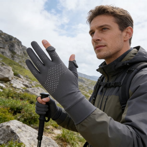 Ice Silk Sunscreen Gloves For Summer Breathable Thin Against Direct Sunlight Outdoor Driving Against Slipping Touch Screen