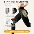 thumbnail image 5 of 3D Compression Leggings for Women - High Waist Tummy Control Resistance Band Yoga Pants Butt Lifting Smooth Leggings, 5 of 9