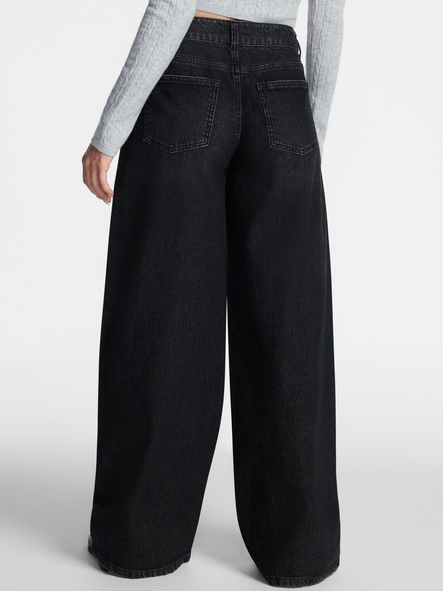 No Boundaries Ultra Baggy Barrel Jeans, 32.5'' Inseam, Women's and Women's Plus 00-4X