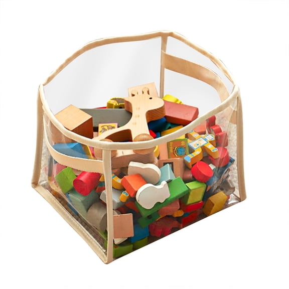 AOOOWER Space Saving Kids Toy Holder Clear and Sturdy for Living Room Organization