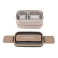 thumbnail image 1 of CHICIRIS Lunch Box, Lunchbox, Bento Boxes, Double Layer, 1400ml With Cutlery, Stainless Steel, With Cutlery, Portable Bento Box For Work, School, Office, 1 of 8