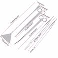 thumbnail image 3 of 3pcs 5pcs Kit Aquatic Plants Tweezers Scissors Aquarium Box Maintenance Tool Sand Spatula, 3 of 7