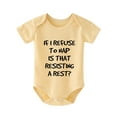 thumbnail image 5 of Baby Boys Casual Cute Short Sleeve Onesie With "If I Refuse To Nap Is That Resisting A Rest" For Summer Pregnancy Gift, 5 of 5