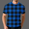 thumbnail image 5 of Men's Short Sleeve Waffleknit Shirts, Casual Textured Crew Neck Summer T-Shirts Lightweight Polka Dots Pullover Tees, 5 of 6