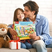 SYNARRY Large Wooden Puzzles for Kids 6-in-1 Gift Box(Each 60 pcs), FSC Certified, Educational Jigsaw Puzzle for Preschool Kids Ages 3-6, Wooden Puzzles for Boys Ages 3-8