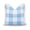 Baby Blue Plaid 20"x20", variant on Hofdeco Premium Coastal Patio Indoor Outdoor Lumbar Pillow Cover Only, 12"x20" Water Repellent for Backyard, Couch, Baby Blue Chinoiserie with Piping