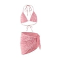 thumbnail image 4 of Traje de baño de bikini para mujer (3 piezas) ropa de playa superior e inferior de los spas de clubes salones de playa de piscina de natación, 4 of 8