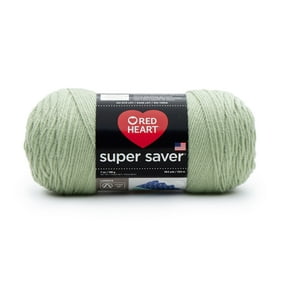 Red Heart Super Saver 4 Medium Acrylic Yarn, Frosty Green 7oz/198g, 364 Yards