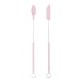thumbnail image 4 of Mini telescópica de silicona, 2 uds., para comida reutilizable, para recoger cosméticos, maquillaje, la de cocina, tarro Rosado perfecl Cuchara telescópica, 4 of 7