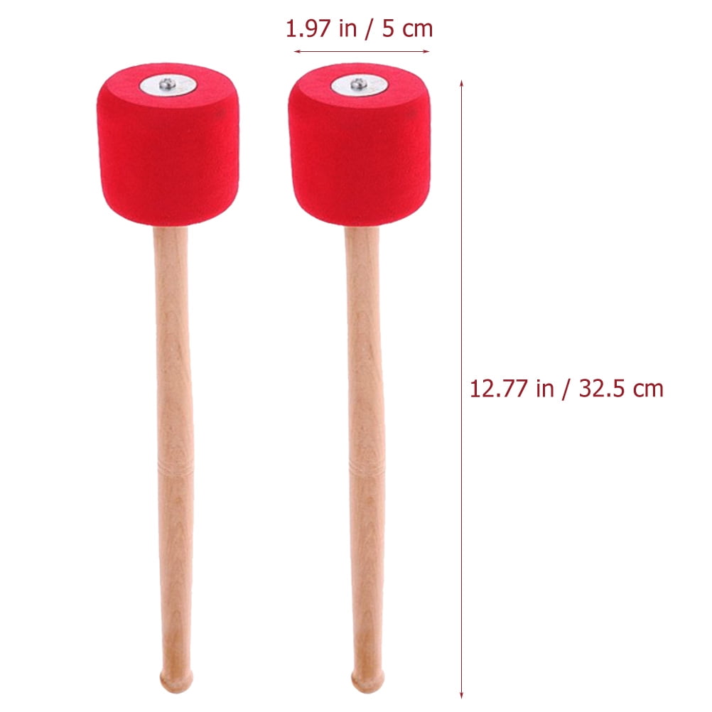 WHAMVOX  2 Pairs Drum Snare Hammer Drumming Accessory Professional Drumsticks