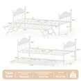 thumbnail image 2 of Heavy Duty Metal Sofa Bed Frame with Headboards, Steel Slats Support, 2 of 9
