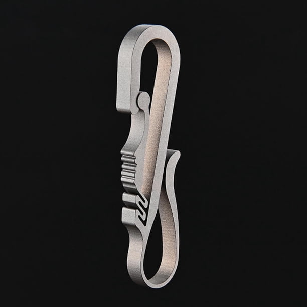 CARABINER Clip Keychain de Carabiner para colgar un servicio pesado práctico para el clip de llavero de Charms de mochila para acampar de mochilero Estilo a